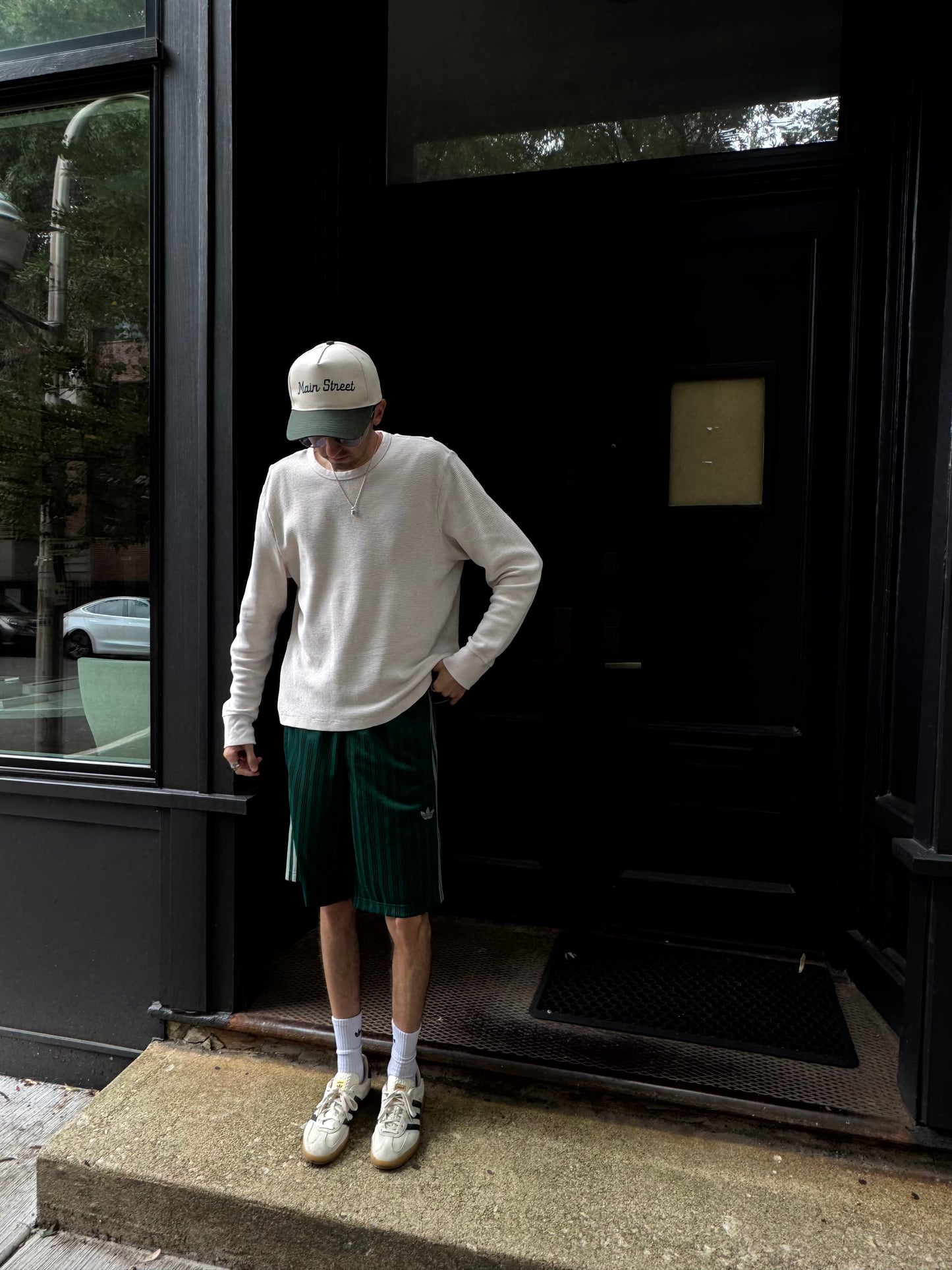 Logo Hat - Ivory & Forest Green